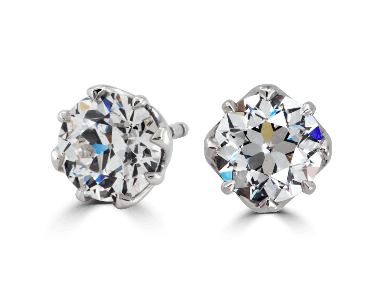 The Liana Eight Prong Stud Earrings