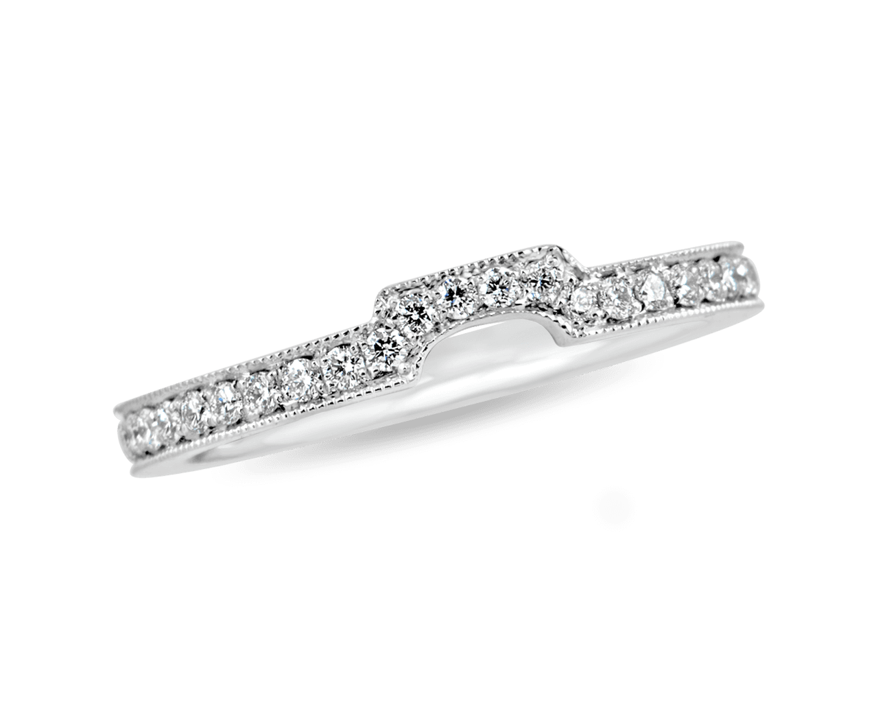 Pave set Flush Fitting Diamond Band