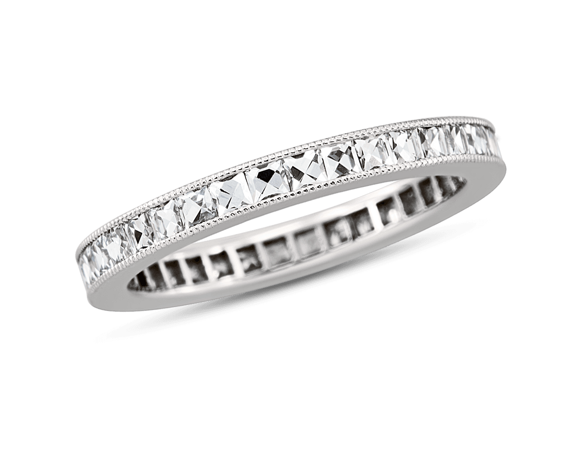 Vintage French Cut Diamond Eternity Band